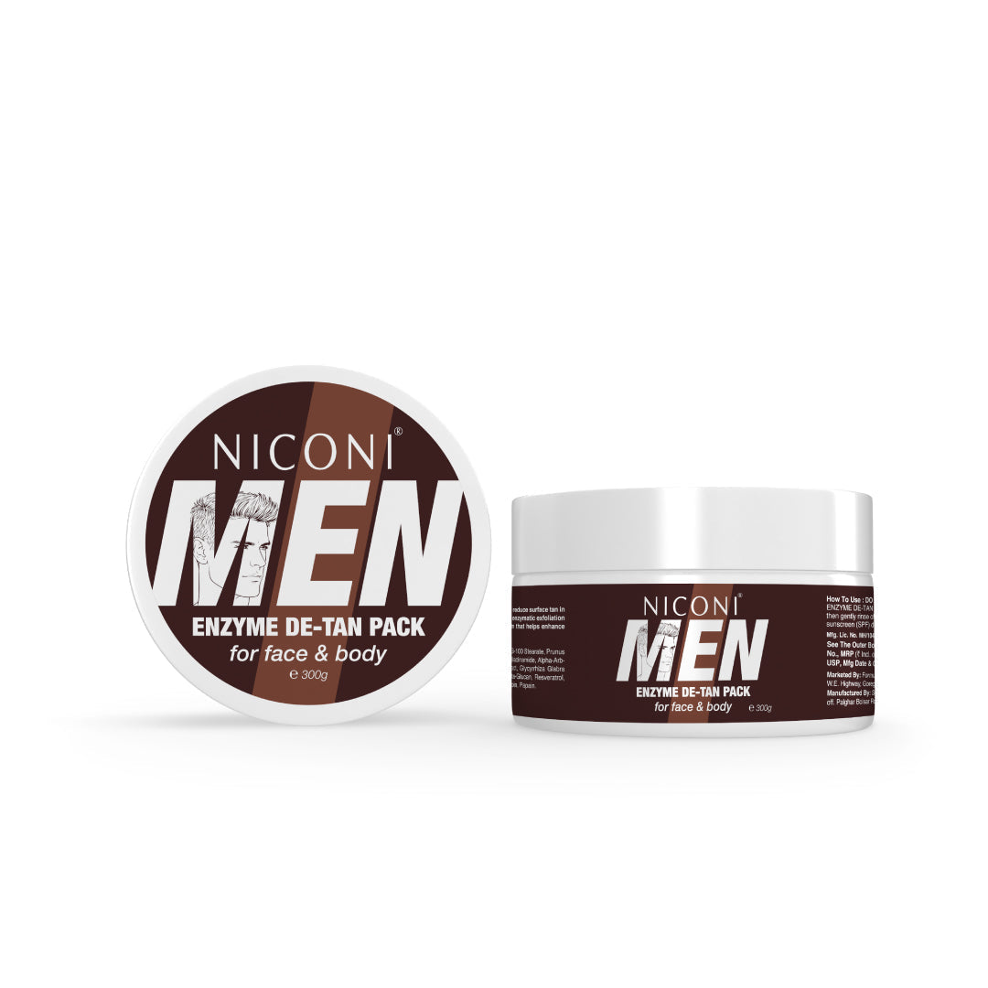 Niconi Men & Women Enzyme De-Tan Pack For Face & Body-(100g)